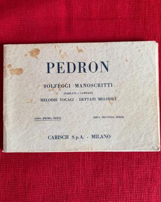 Pedron Solfeggi manoscritti
