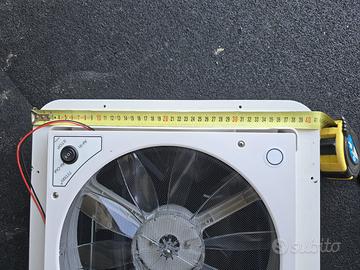Ventola turbo fan per camper oblò con led