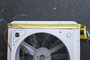 Ventola turbo fan per camper oblò con led