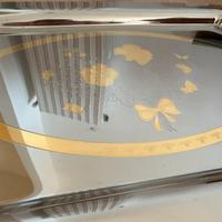 Vassoio grande con manici oro