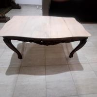 Tavolino vintage con piano in marmo stile classico