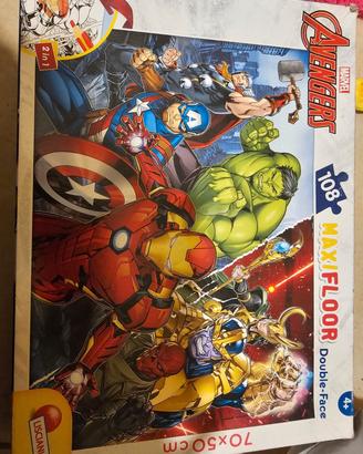 puzzle lisciani avengers 108 pezzi
