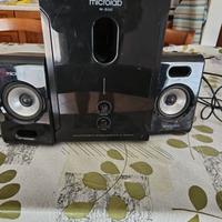 mini amplificatore con due  casse 