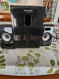 mini amplificatore con due  casse 