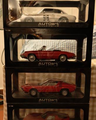 4 modelli Alfa Romeo Autoart Millennium 1:18
