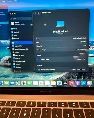 Apple Macbook Air 13" M1 batt 94% -US keyboard