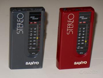 Rare mini radioline Sanyo RP42 AM/FM da collezione