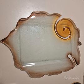 Centrotavola in vetro artistico vintage