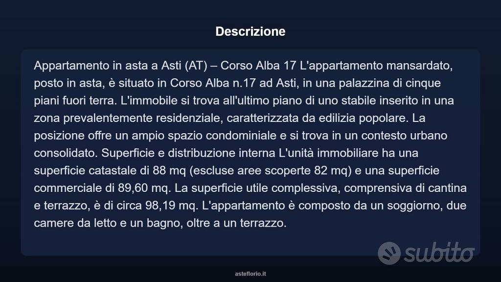 Appartamento – Asti - Vista 3