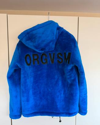 Giacca Fleece / Pile ORGVSM Blu Elettrico con Hood