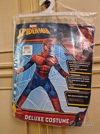 vestito in maschera di spider man
