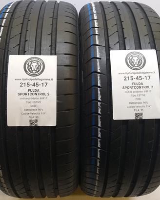 2 GOMME 215 45 17 FULDA A68917