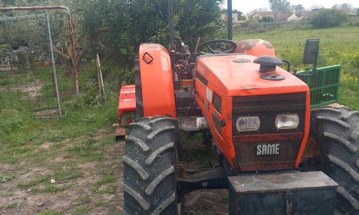 Trattore same con fresa