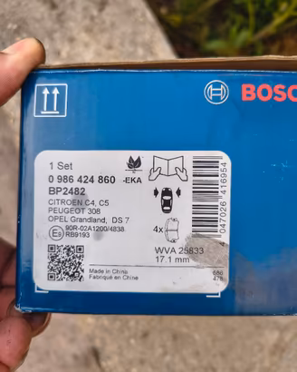 pastoglie anteriori bosch  BP2482