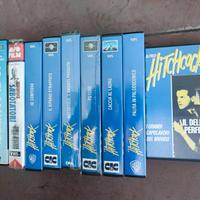 10 Videocassette VHS di film di Hitchcock italiano