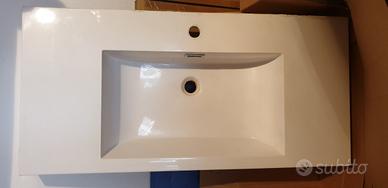 Lavandino lavabo bianco 100 x 48,5 cm