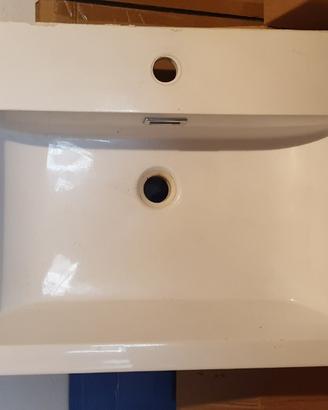Lavandino lavabo bianco 100 x 48,5 cm