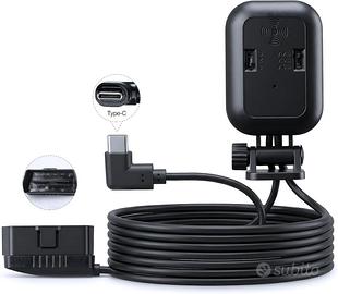 Cavo di Alimentazione OBD2 per Dash Cam USB Tipo C