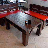 Set salotto pallet 2 tavoli + 4 divani