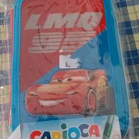 ASTUCCIO SCUOLA 3 ZIP DISNEY CARS BAMBINO