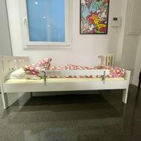 Letto ikea Kritter completo di materasso e sponda.