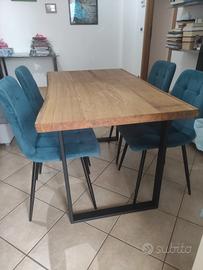 Tavolo in legno di rovere