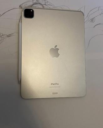 Apple iPad Pro 4a Gen 128GB, 11" Apple M2 Argento