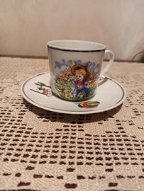 completo in ceramica, piatto, piattino colazione 