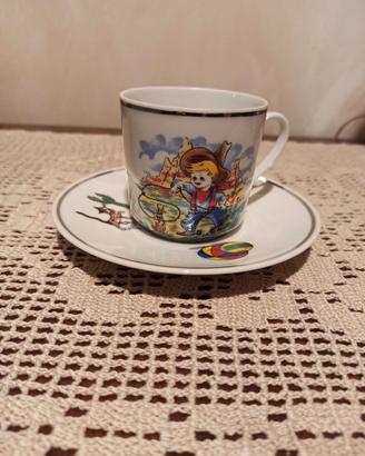 completo in ceramica, piatto, piattino colazione 