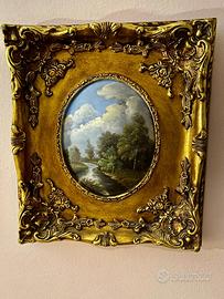 Splendido quadro con cornice barocca