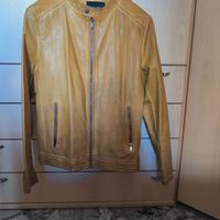 Giacca in Pelle Ocra