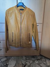 Giacca in Pelle Ocra