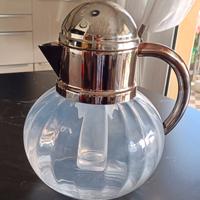 Caraffa vetro e argento