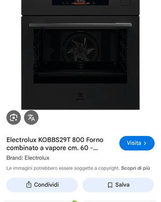 Forno combinato vapore electrolux kobbs29t nuovo