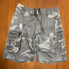 Costume pantaloncini uomo grigio militare