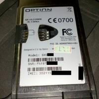 Scheda dati Internet Option GT Max 3.6 PCMCIA II