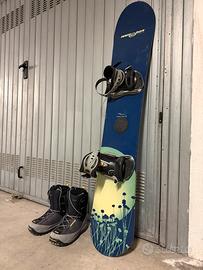 Tavola Snowboard + Attacchi + Scarponi