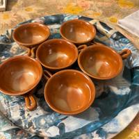 Set 6 tazze in terracotta 