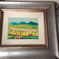Quadro con cornice dipinto
