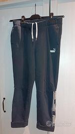 Pantaloni della tuta puma neri e bianchi 