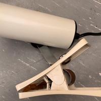 Faretto Targetti Anni 70 Bianco Molla Pinza
