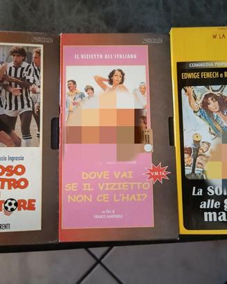 Lotto 3 VHS commedia all'italiana