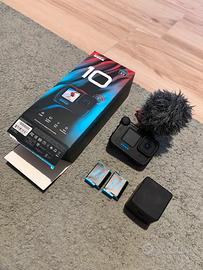 GoPro Hero 10 Black +Multimediale + Batterie +SD