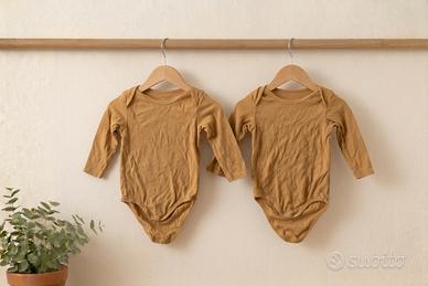 Set 2 body manica lunga bimbo 18 mesi