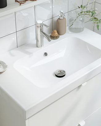 Lavabo IKEA ORRSJÖN, bianco, 82x49x69 cm