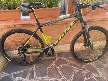 Bici Mountain Bike Scott colore fluo TG L