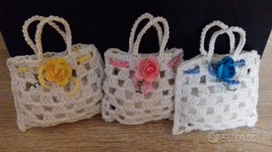 Portaconfetti all'uncinetto