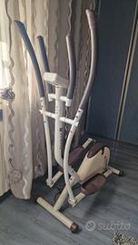 Ellittica Domyos con display, colore bianco