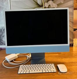 iMac 24" Celeste Perfetto Mai usato