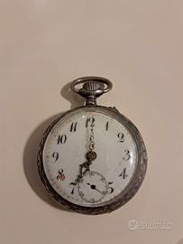  Orologio da Tasca Remontoir Cylindre 10 Rubis 